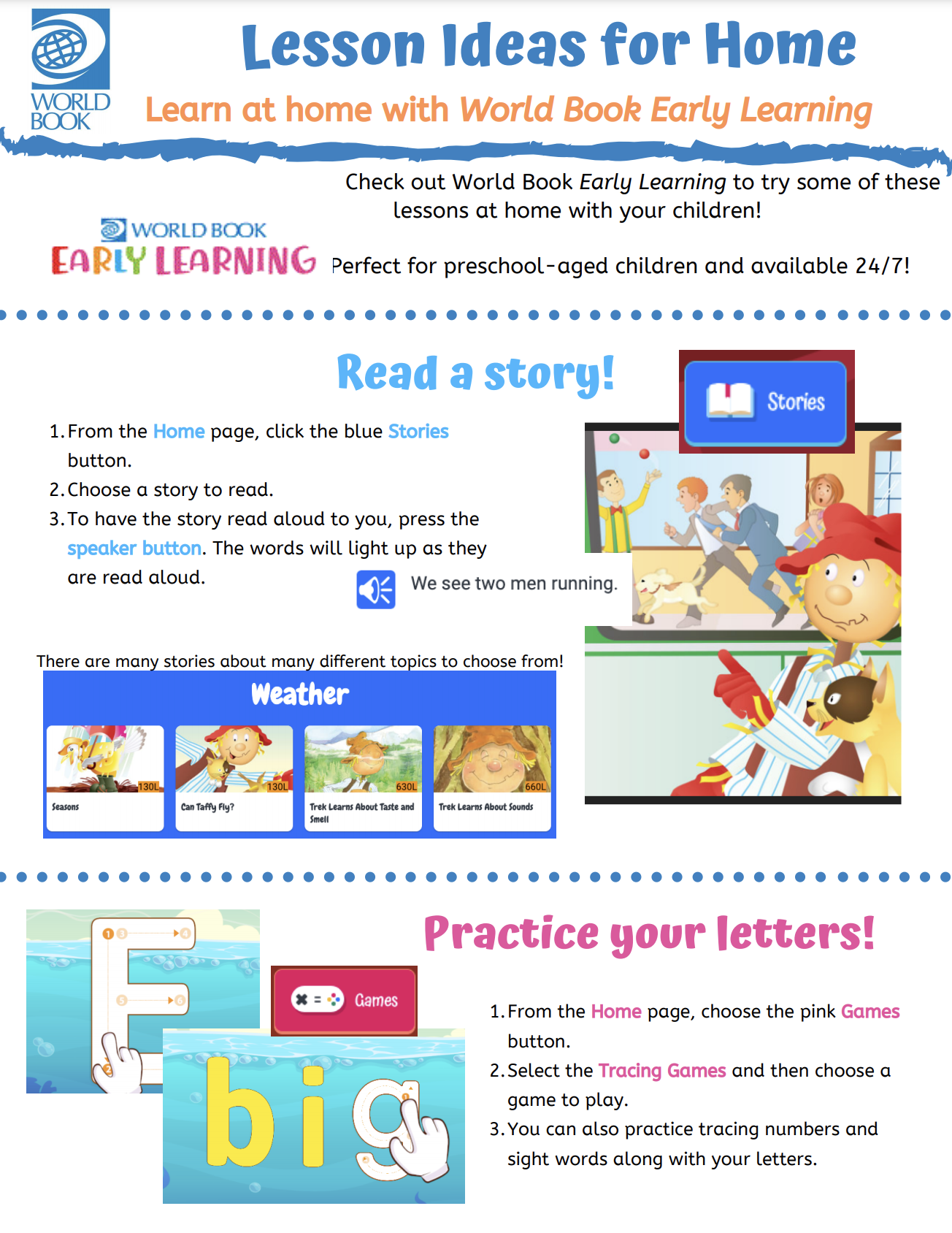 Early Learning Lesson Ideas