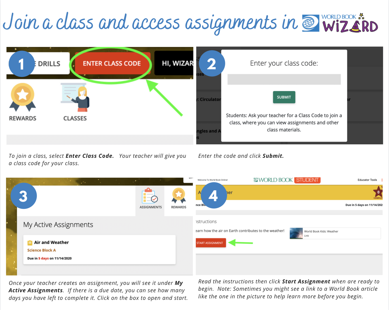 Use Wizard Student Account